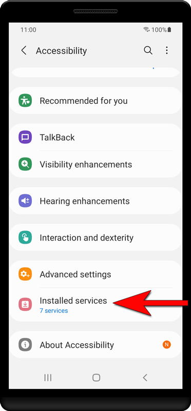Look for «Services».