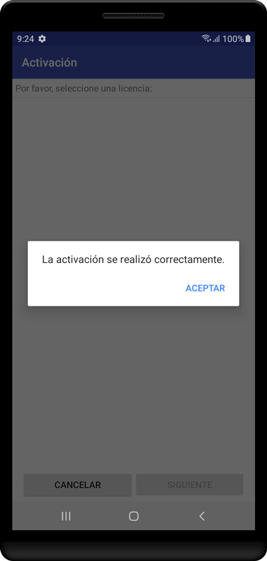 La aplicación Android Spy ahora está activada.
