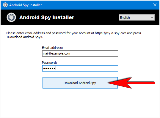 Press «Download Android Spy».